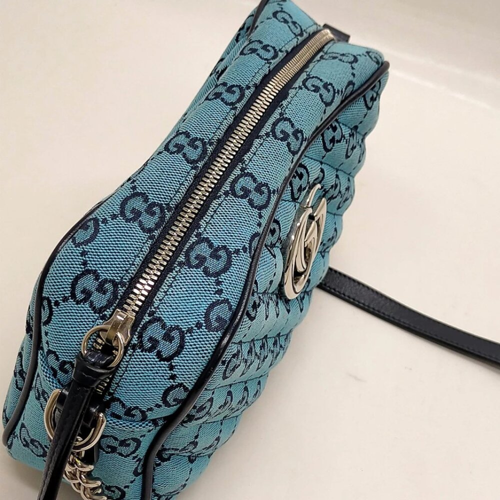 Gucci Crossbody bag Blue Canvas 850-042425 - Picture 8 of 14